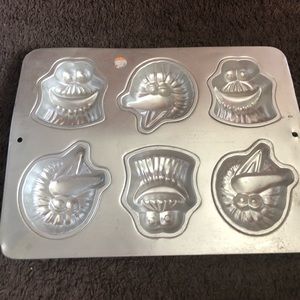 Lot of 3 Cookie Cake Pans